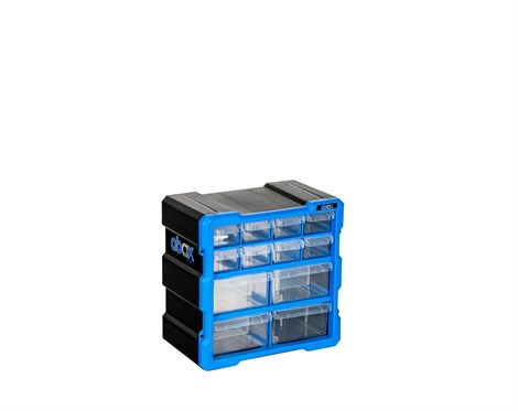 AboxPlastik Çekmeceli KutularAbox Plastik Monoblok 12 Çekmeceli Set TK-6007