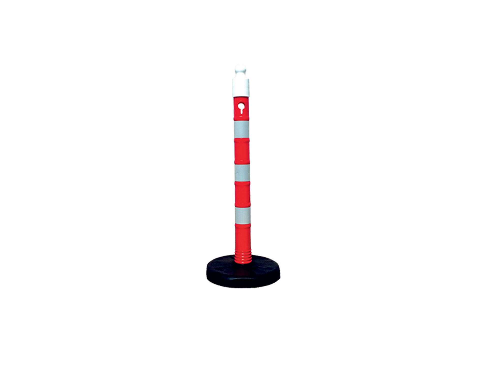 Hipaş Plastik - 100 CM Dubalı Ve Reflektifli Uyarı Dikmesi - 12420-DBR