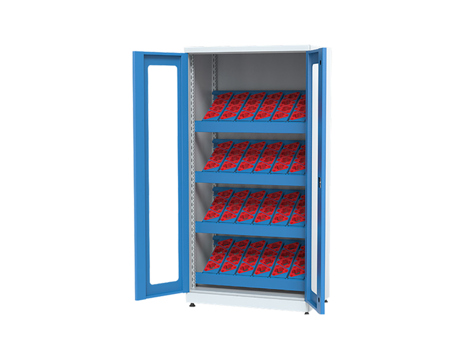 Hipaş Plastik - 96 Adet CNC Tutuculu Plexi Kapılı Dolap - 2115