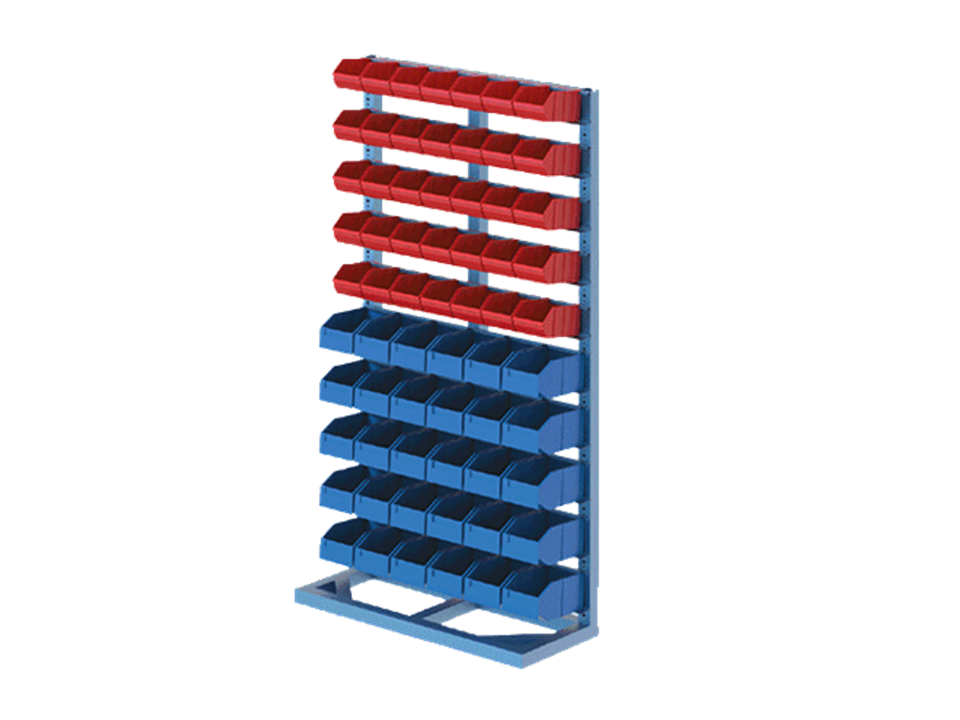 Hipaş Plastik - 65 Avadanlık Kutulu Tek Yönlü Metal Stand - 4074