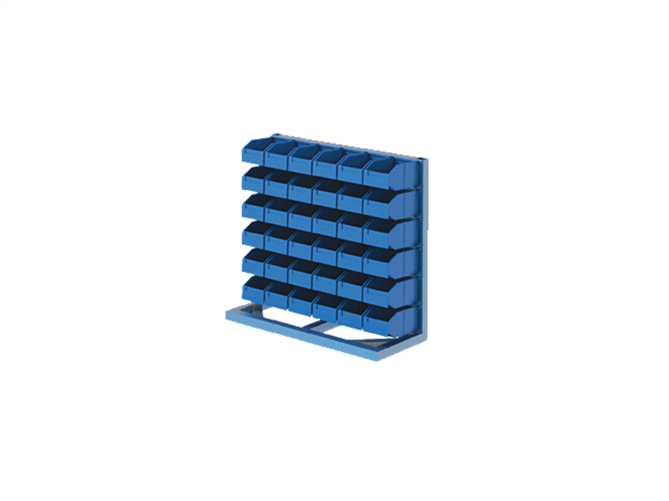 Hipaş Plastik - 36 Avadanlık Kutulu Tek Yönlü Metal Stand - 4077