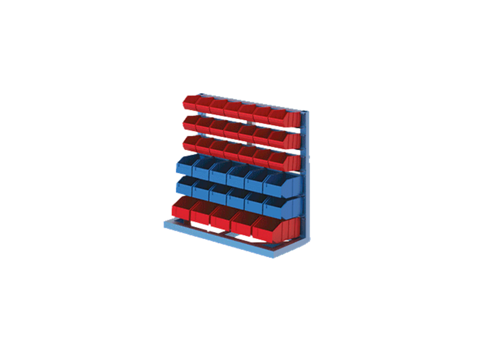 Hipaş Plastik - 38 Avadanlık Kutulu Tek Yönlü Metal Stand - 4079