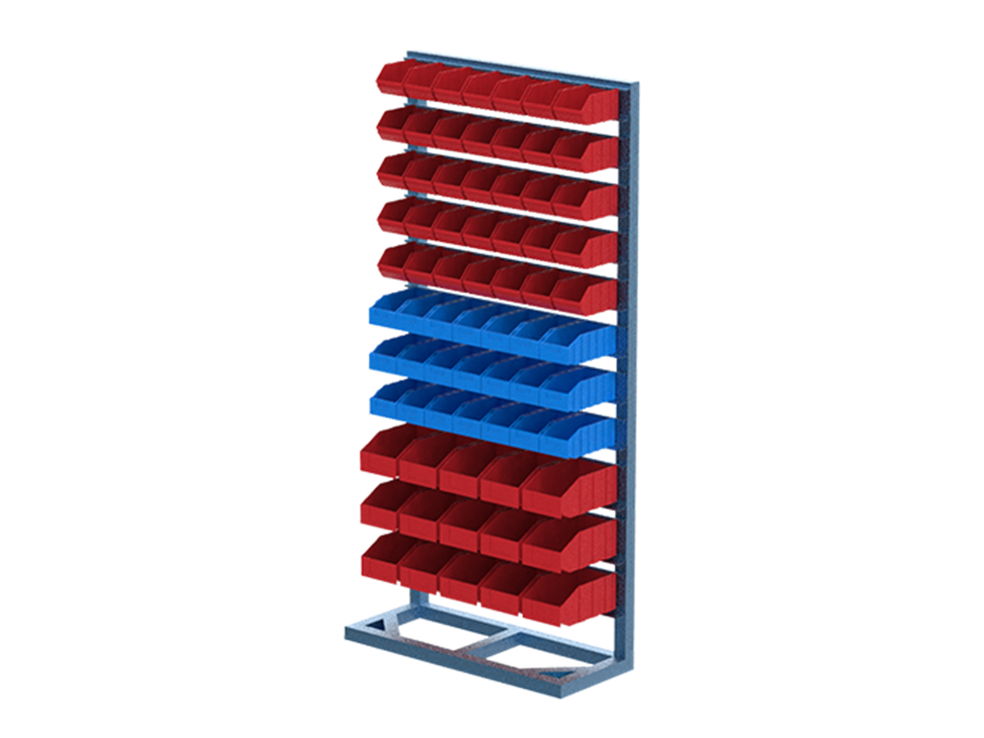 Hipaş Plastik - 71 Avadanlık Kutulu Tek Yönlü Metal Stand - 4095