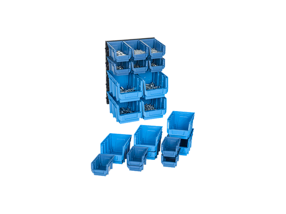 Abox Plastik - 10 Adet Avadanlıklı Askı Panelli Set - DX-1010