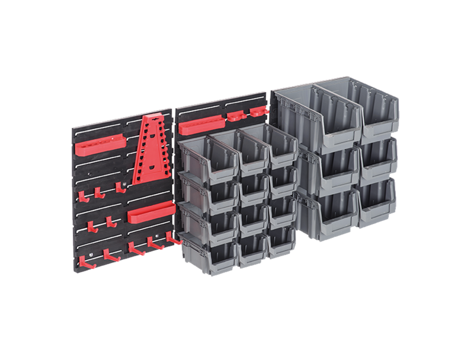 Abox Plastik - 37 Parça Avadanlık Duvar Seti - DX-3037