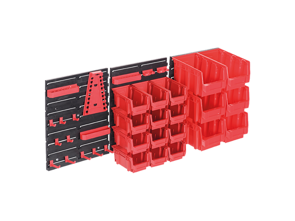 Abox Plastik - 37 Parça Avadanlık Duvar Seti - DX-3037