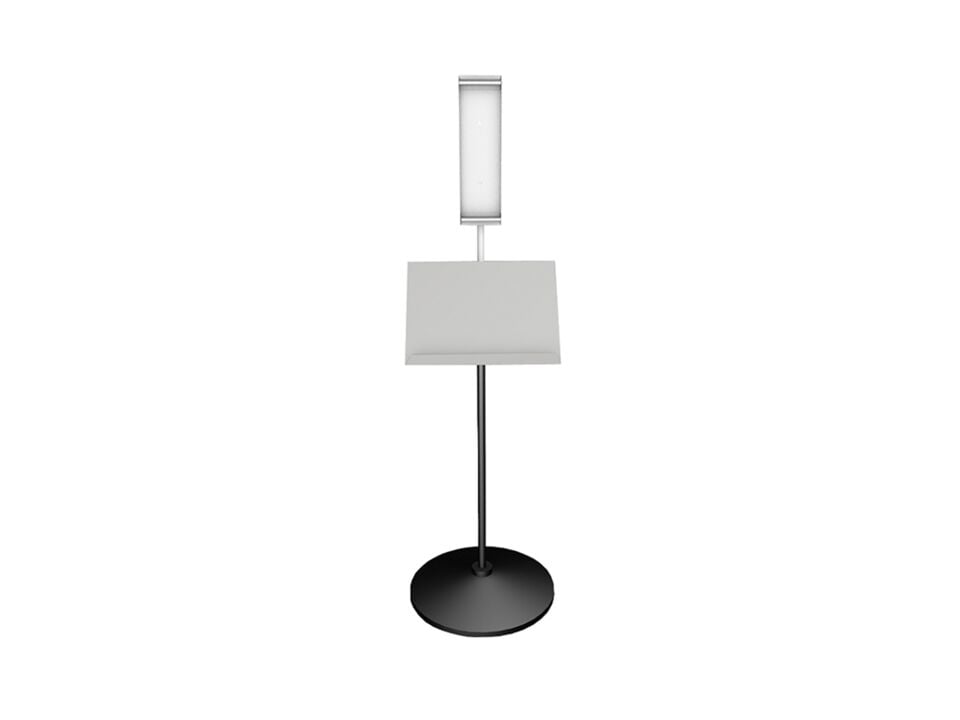 Hipaş Plastik - 10'lu Metal Döküm Ayaklı Ve Tablalı Dikey A-4 Şömiz Taşıyıcısı - ŞP-10