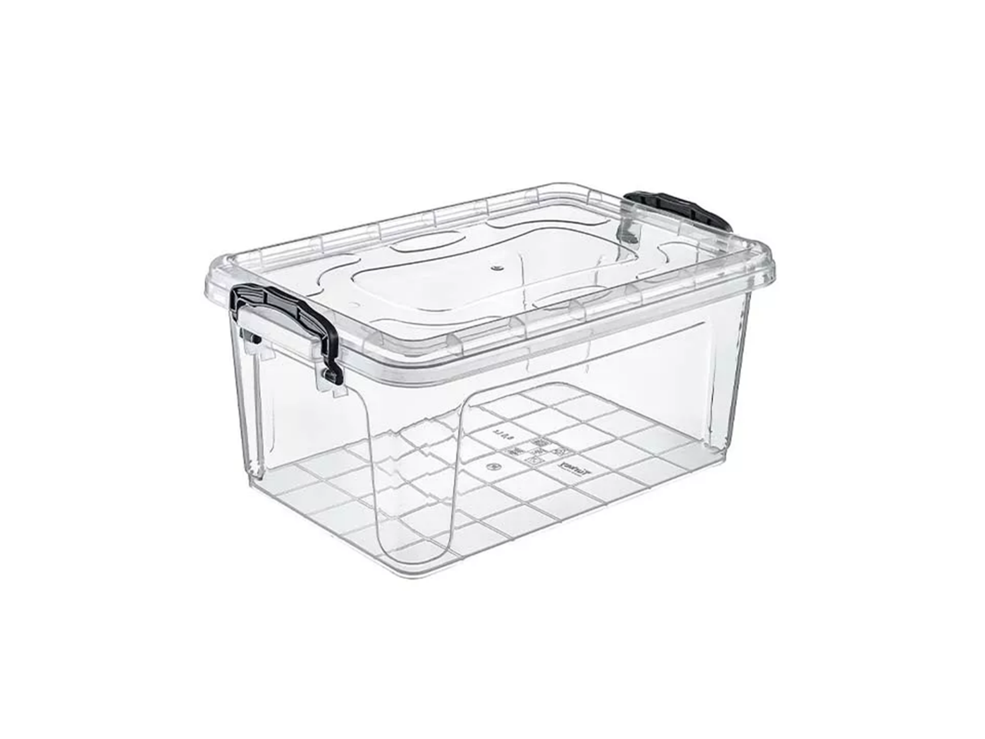 Hipaş Plastik - 22 Litre Şeffaf Kapaklı Saklama Kutusu - HP-547