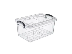 Hipaş Plastik - 22 Litre Şeffaf Kapaklı Saklama Kutusu - HP-547