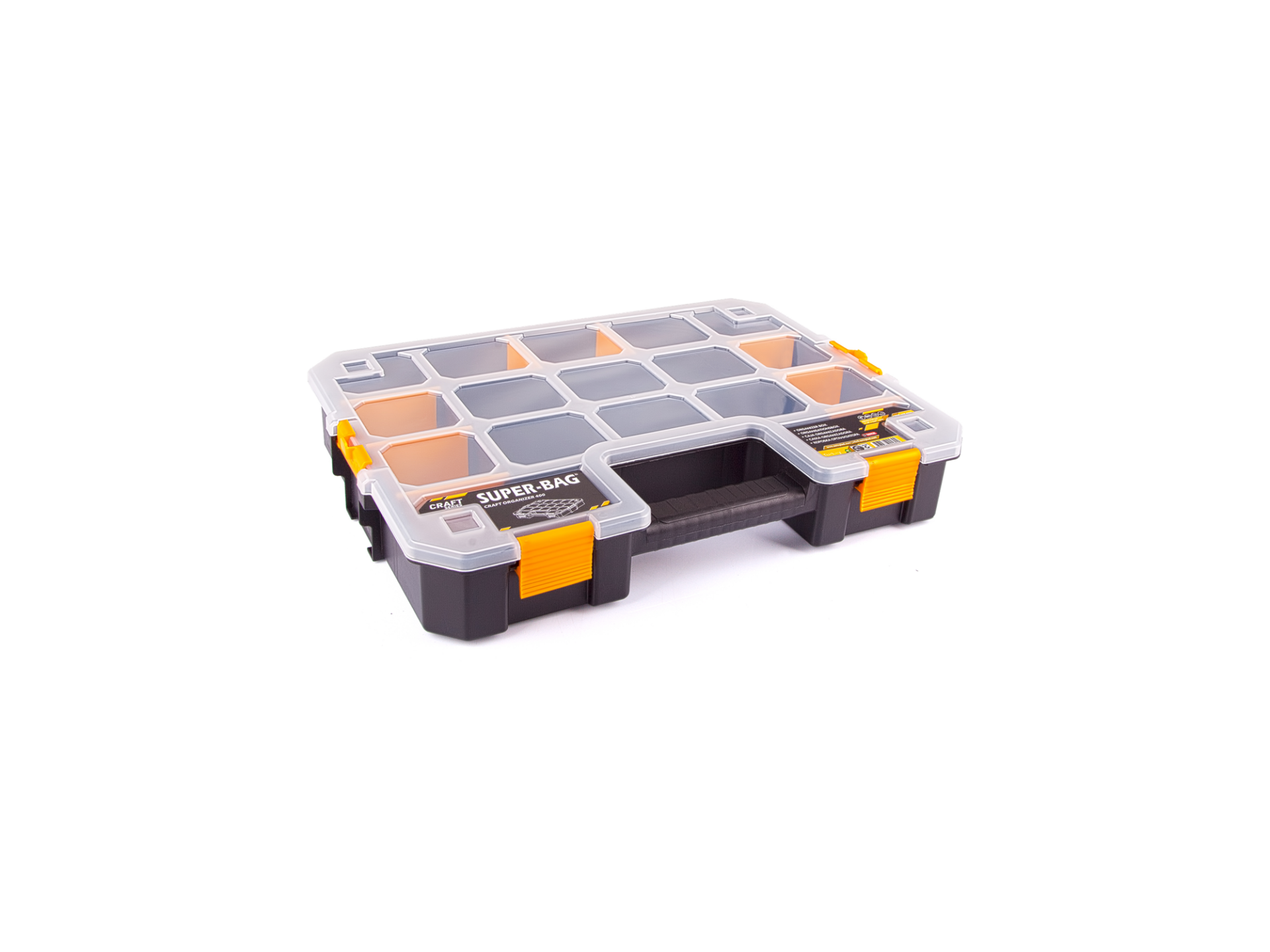 Hipaş Plastik - 14 Bölmeli Kapaklı Organizer Kutu - TK-5021