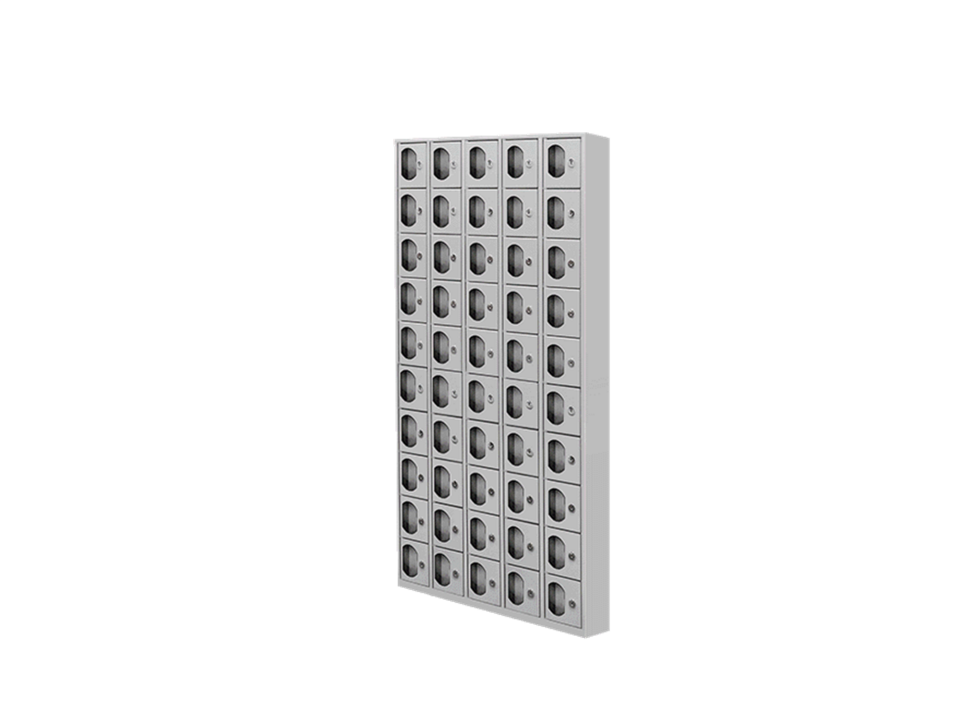 Hipaş Plastik - 50 Gözlü Anahtarlı Cep Telefonu Dolabı - KKD-50-PS