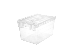 Abox Plastik - Kapaklı Şeffaf Konik Kasa - HP-6435-MK SF