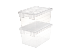 Abox Plastik - Kapaklı Şeffaf Konik Kasa - HP-6435-MK SF