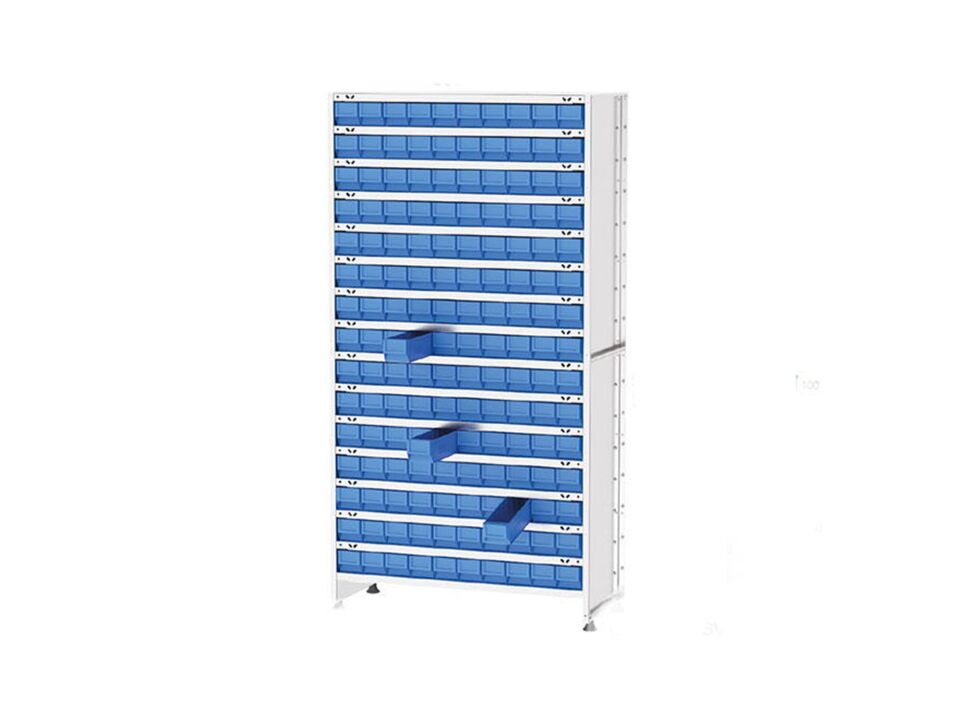Hipaş Plastik - 150 Plastik Raf Kutulu Galvaniz Stand - 492-409