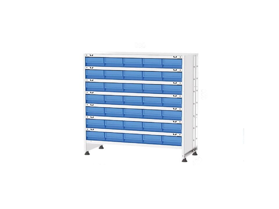 Hipaş Plastik - 35 Plastik Raf Kutulu Galvaniz Stand - 491-419