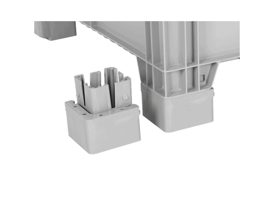 Abox Plastik - Altı Ve Yanları Kapalı Kasa - AX-8639-X