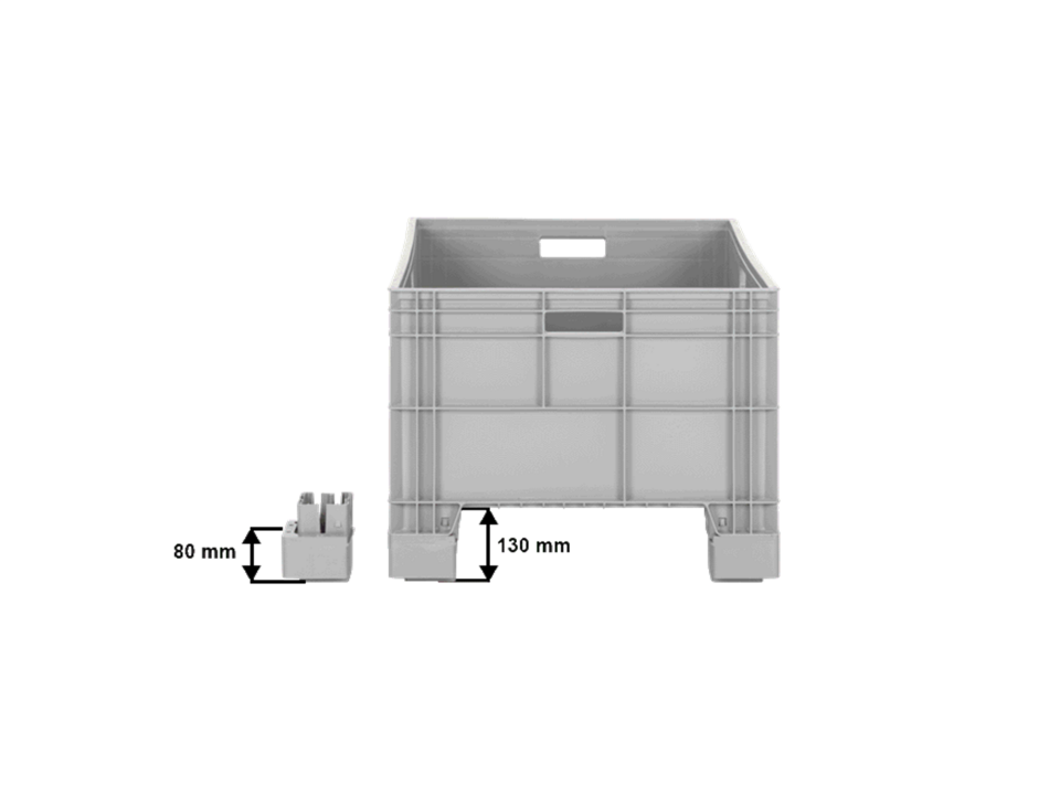Abox Plastik - Altı Ve Yanları Kapalı Kasa - AX-8639-X