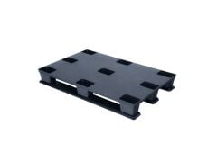 Abox Plastik - 3 Kızaklı Üstü Düz Palet - 80-120 K EKO KZ