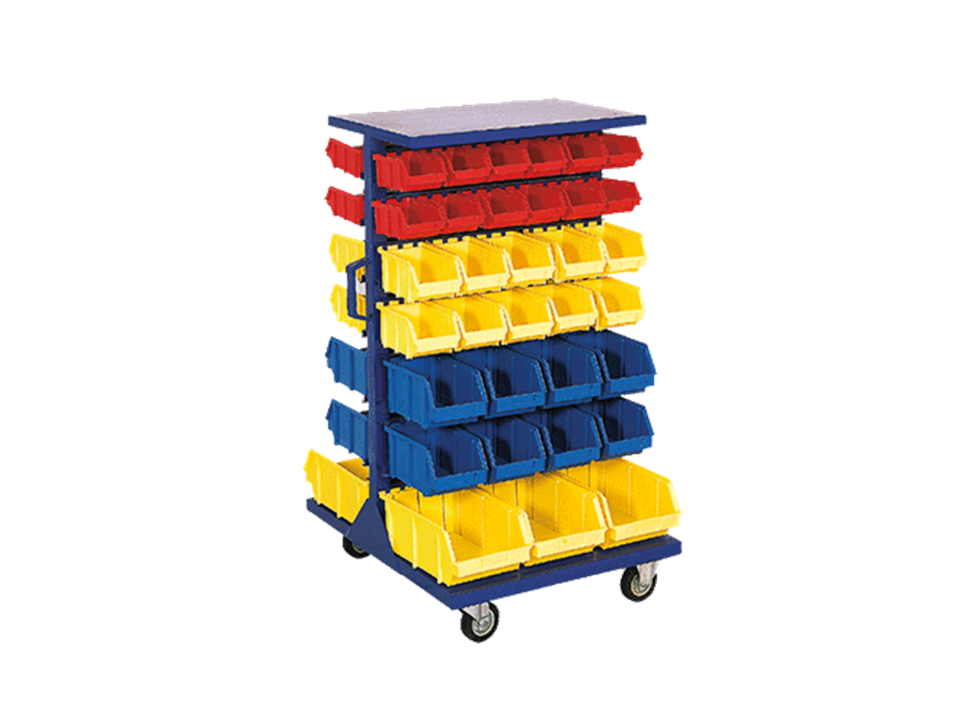 Hipaş Plastik - 66 Avadanlık Kutulu, Çift Yönlü Ve Tekerlekli Metal Stand - STAND-5