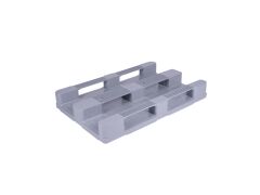 Abox Plastik - Plastik 3 Kızaklı Üzeri Düz Hijyenik Palet - 80-120 HİJ