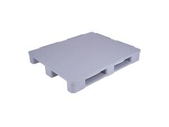 Abox Plastik - Plastik 3 Kızaklı Üzeri Düz Hijyenik Palet - 100-120 HİJ