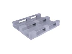 Abox Plastik - Plastik 3 Kızaklı Üzeri Düz Hijyenik Palet - 100-120 HİJ