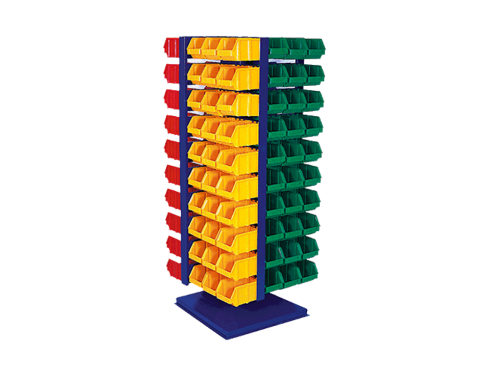 Hipaş Plastik - 120 Avadanlık Kutulu Dört Yönlü Dönen Metal Stand - STAND-7