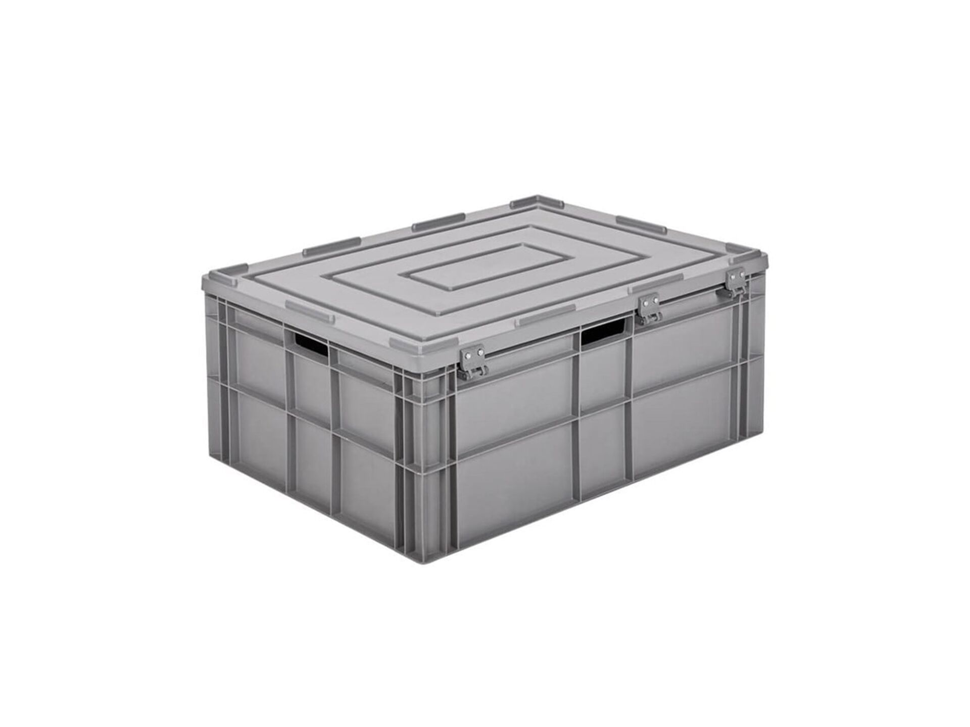 Abox Plastik - Altı Ve Yanları Kapalı Menteşe Kapaklı Kasa - AX
