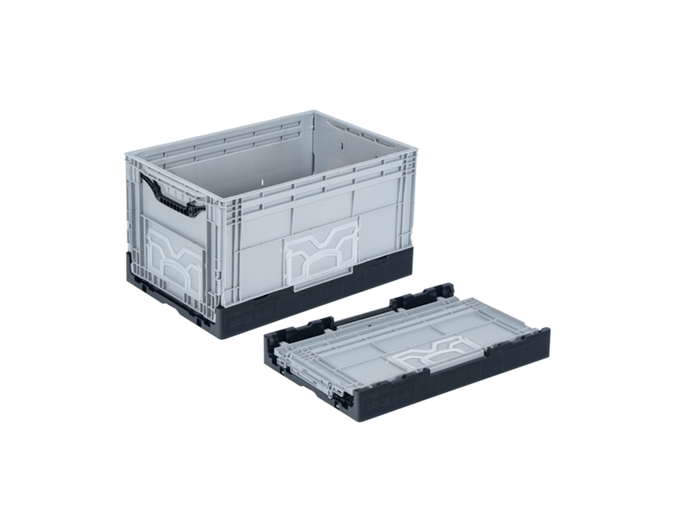 Abox Plastik - Yanları Ve Altı Kapalı Katlanır Kasa - KX-4634
