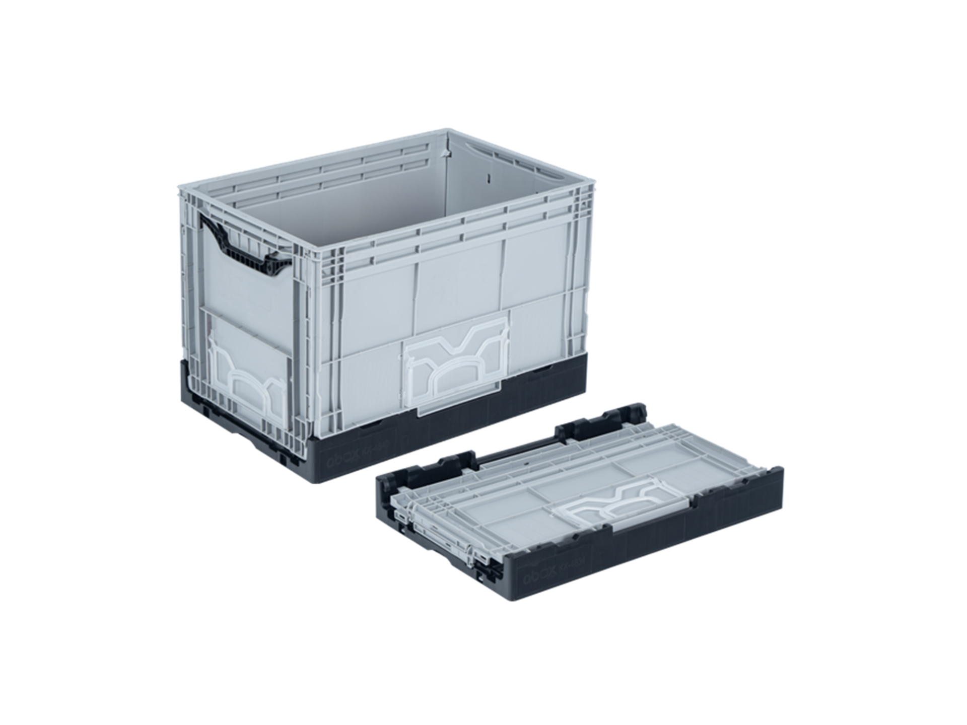 Abox Plastik - Yanları Ve Altı Kapalı Katlanır Kasa - KX-4640