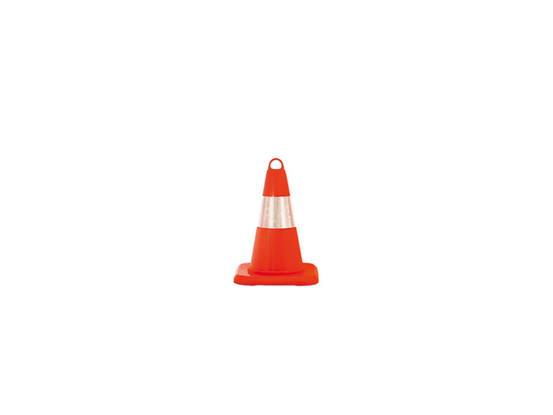 Hipaş Plastik - Esnek Plastik 32 CM Reflektifli Trafik Konisi - 12303-TK-R1