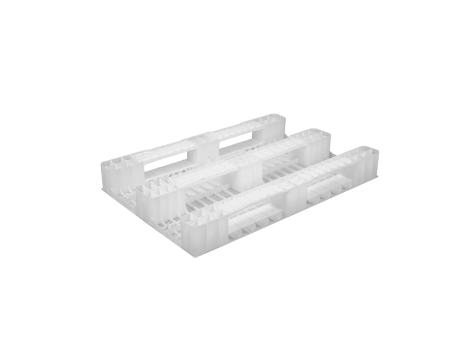 Hipaş Plastik - 3 Kızaklı Üzeri Düz Palet - 80-120-KB 3K