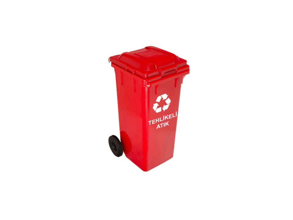 Abox Plastik - 120 Litre Stikerli Sıfır Atık Konteyneri - ÇK-400-STİKER