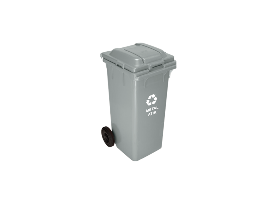 Abox Plastik - 120 Litre Stikerli Sıfır Atık Konteyneri - ÇK-400-STİKER