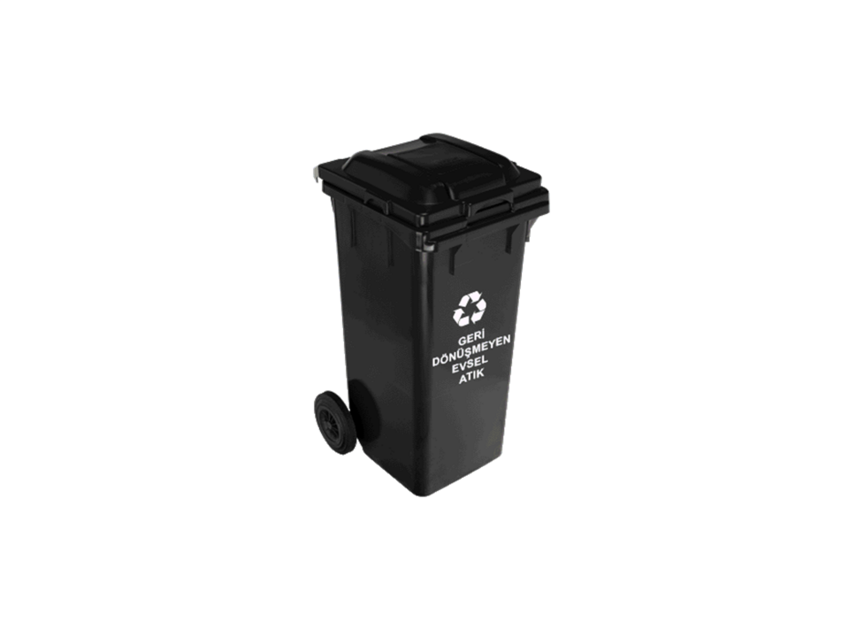 Abox Plastik - 120 Litre Stikerli Sıfır Atık Konteyneri - ÇK-400-STİKER