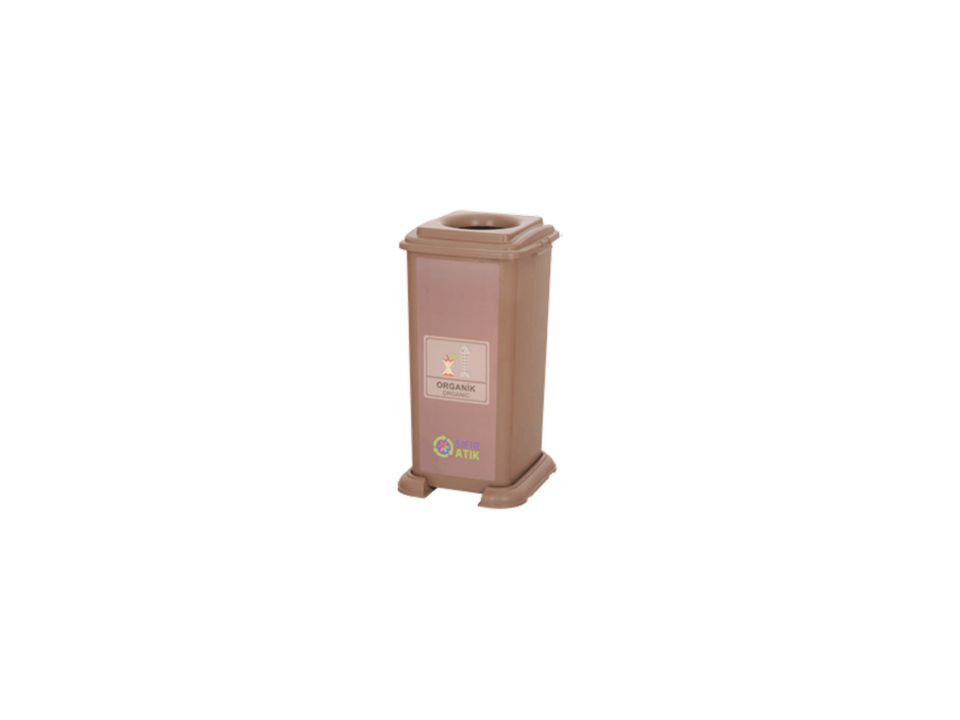 Hipaş Plastik - 70 Litre Stikerli Sıfır Atık Çöp Kovası - ÇK-70-STİKER